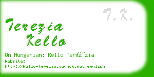 terezia kello business card